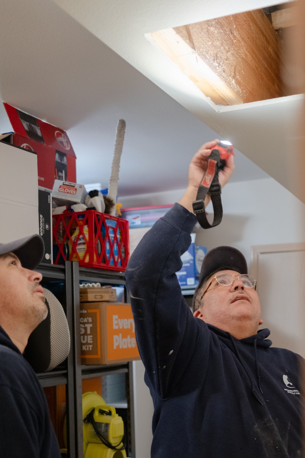 Barce Plumbing team inspecting a residential project